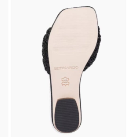 new  BERNARDO Made In Brazil Bali Woven Heel Sandals Light Natural 663mn - Picture 10 of 12